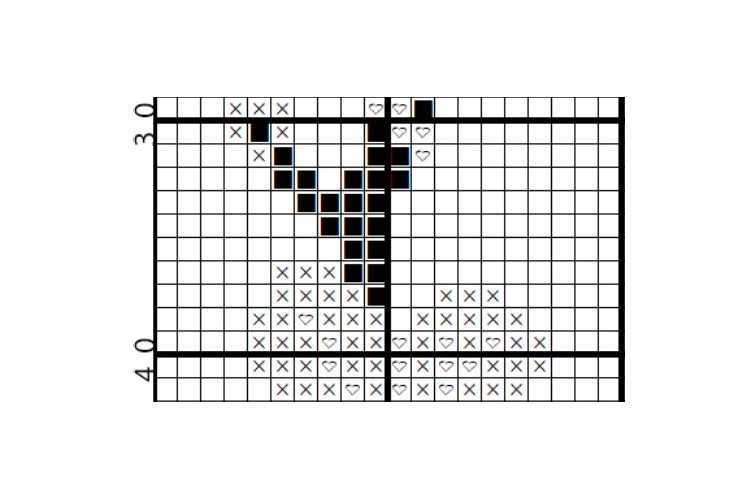 Yellow Kokeshi - Cross Stitch Pattern