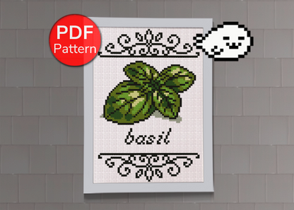 Basil - Vintage Cross Stitch Pattern