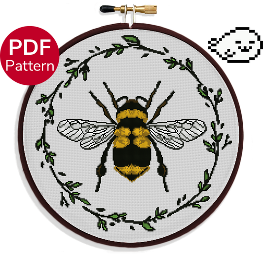 Vintage Bee - Cross Stitch Pattern