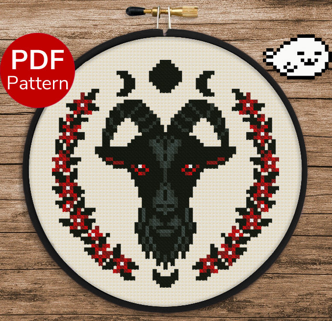 Black Goat - Cross Stitch Pattern