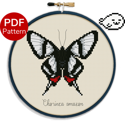 Butterfly - Amazon Angel - Cross Stitch Pattern