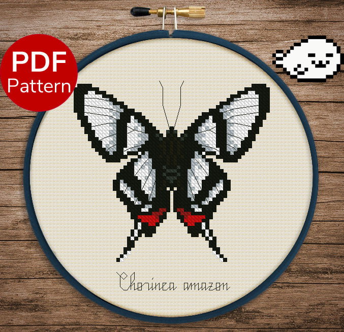 Butterfly - Amazon Angel - Cross Stitch Pattern