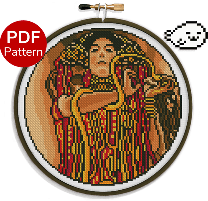 Klimt - Hygieia - Medicine - Cross Stitch Pattern