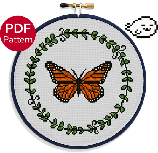 Monarch Butterfly - Cross Stitch Pattern