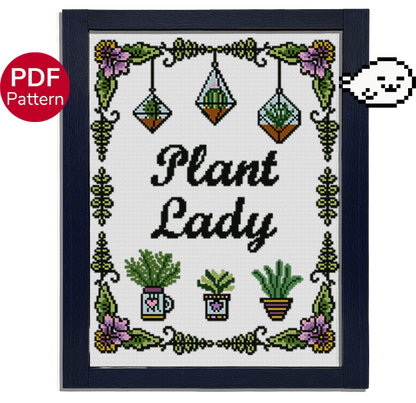 Plant Lady - Cross Stitch Pattern