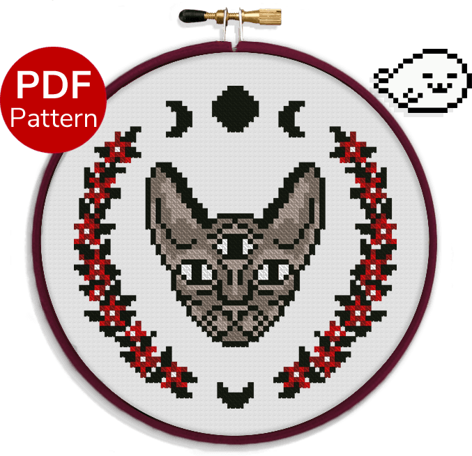 Sphynx Cat - Cross Stitch Pattern