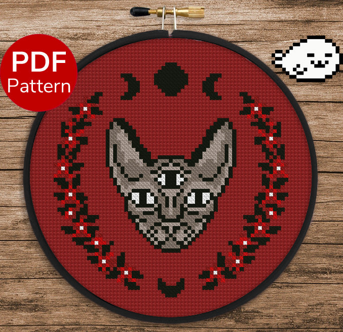 Sphynx Cat - Cross Stitch Pattern