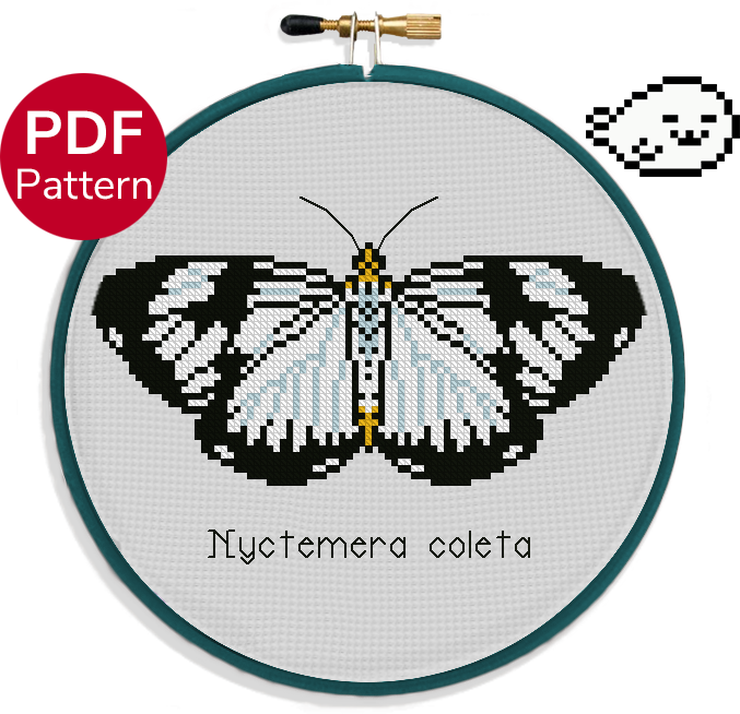 White Tiger Moth - Cross Stitch Pattern