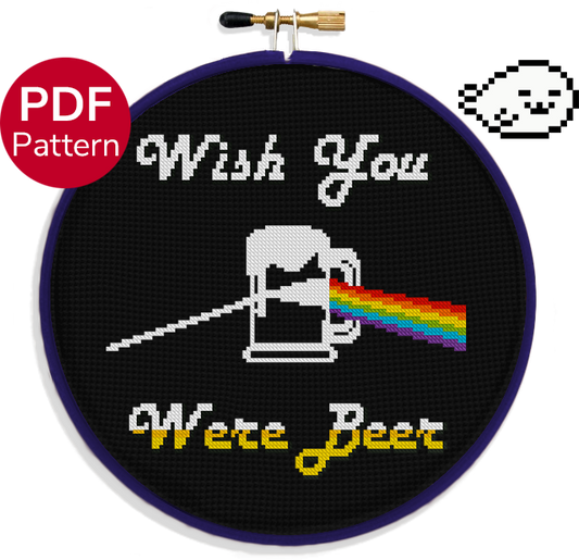 Wish You Were Beer - Cross Stitch Pattern
